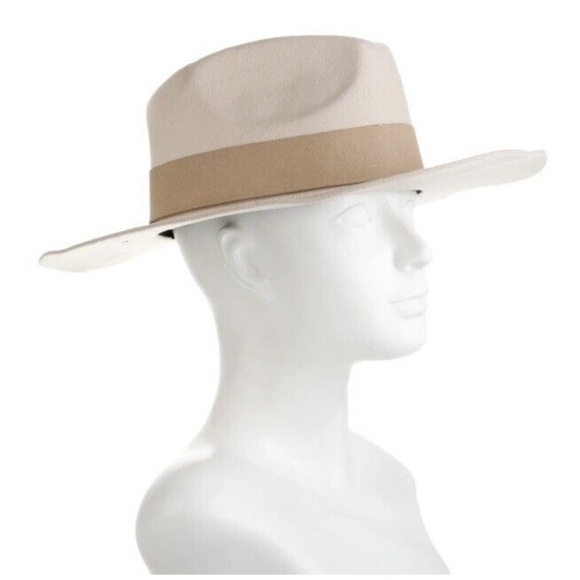 Teressa Foglia x Curateur western cowboy hat beige sand wide brim wool felt boho - Picture 2 of 12